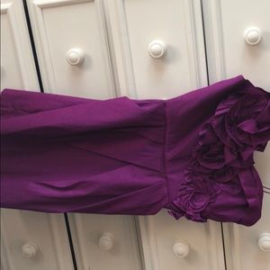 Max and Cleo purple strapless NEVER WORN dress